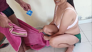 Sensual stepmom discovers condom in stepson's pocket for HD encounter